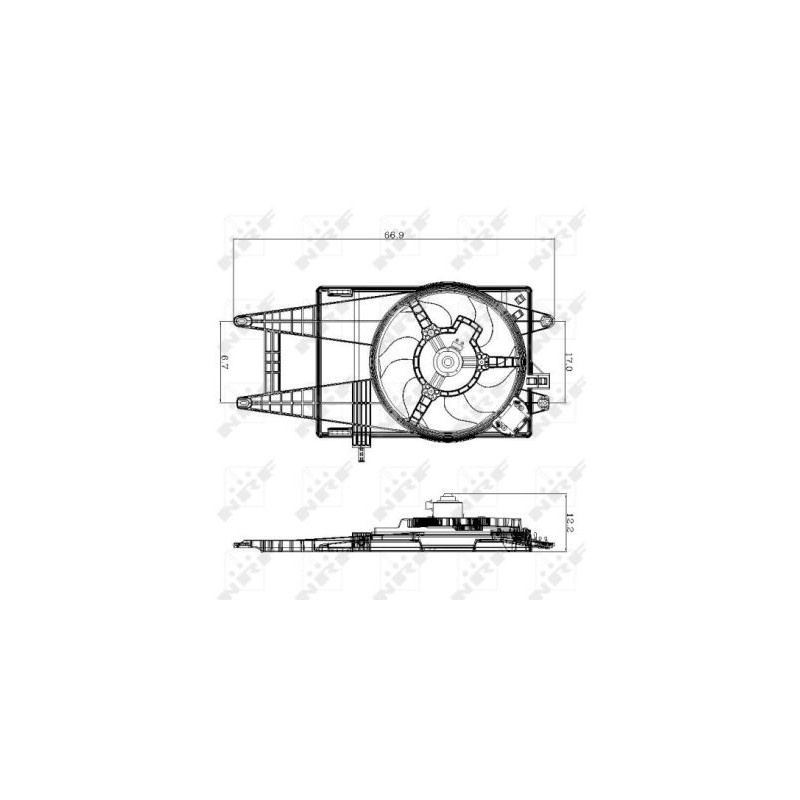 Ventilateur (refroidissement moteur) NRF