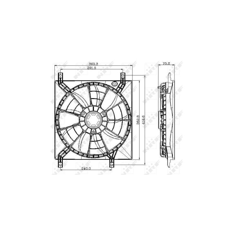 Ventilateur (refroidissement moteur) NRF