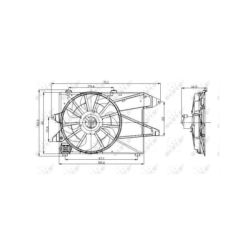 Ventilateur (refroidissement moteur) NRF