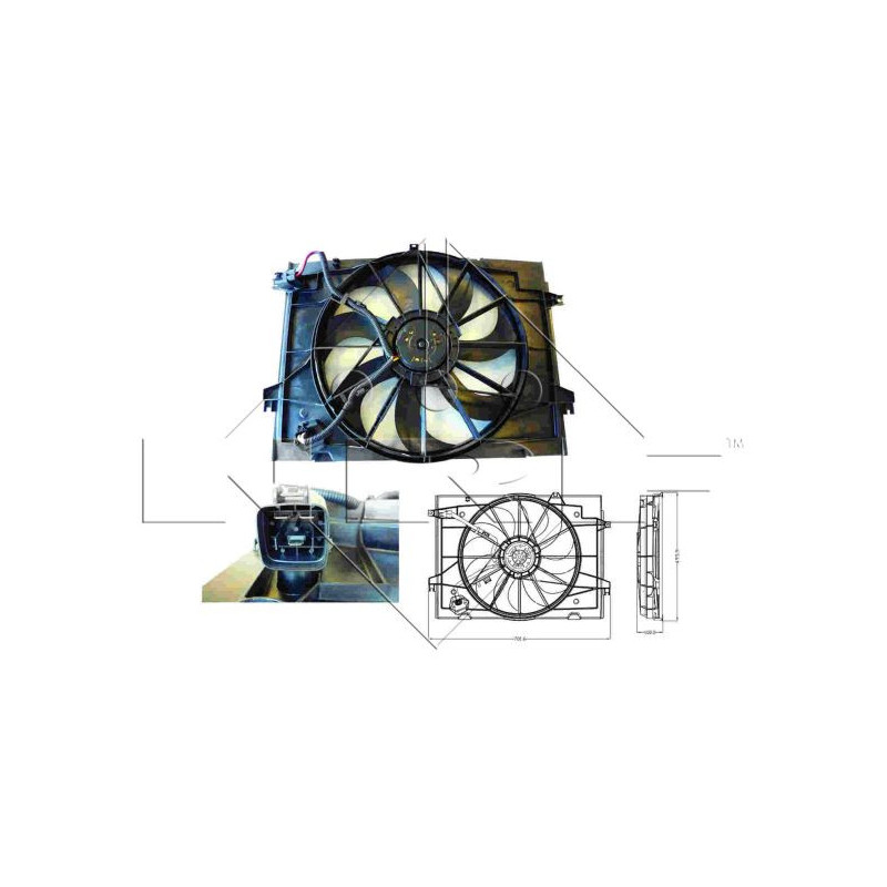 Ventilateur (refroidissement moteur) NRF