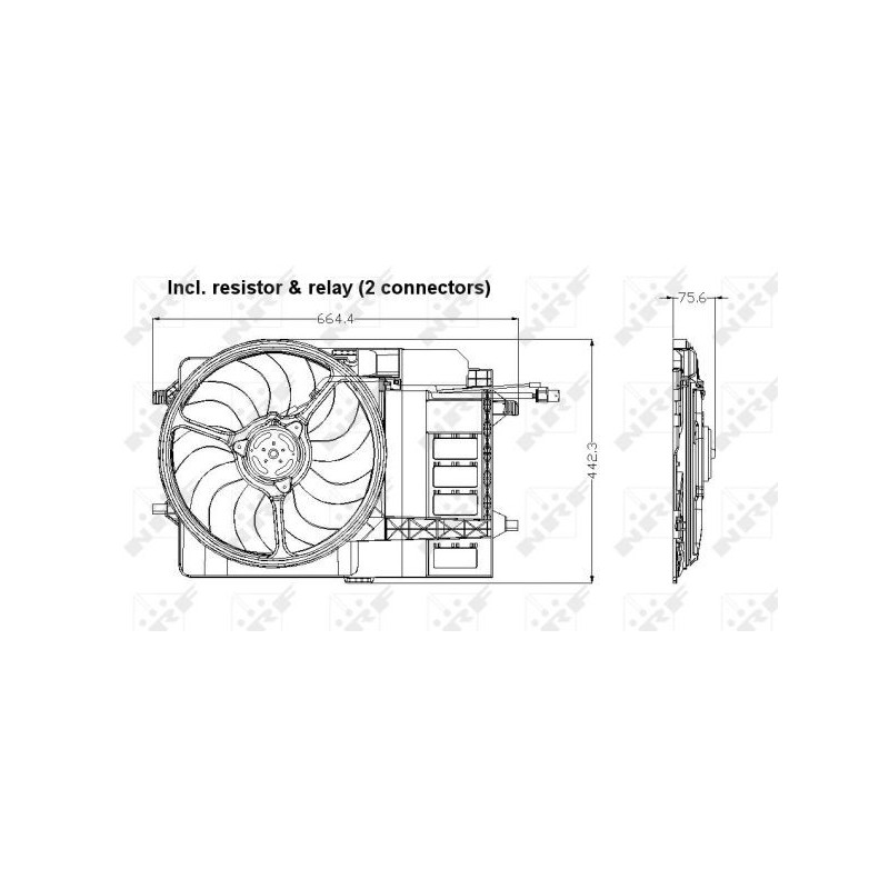 Ventilateur (refroidissement moteur) NRF