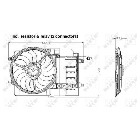 Ventilateur (refroidissement moteur) NRF