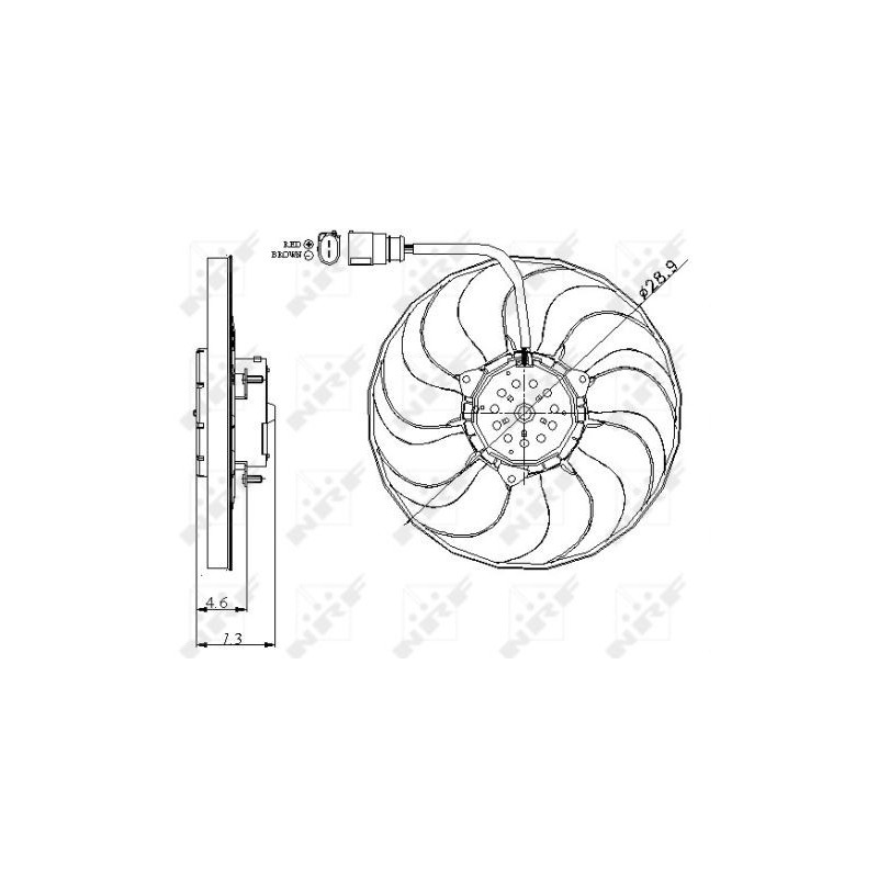 Ventilateur (refroidissement moteur) NRF