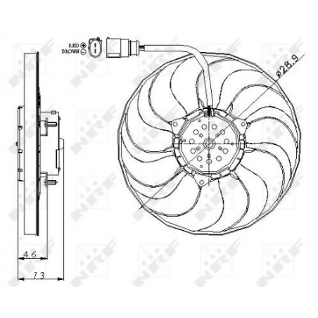 Ventilateur (refroidissement moteur) NRF