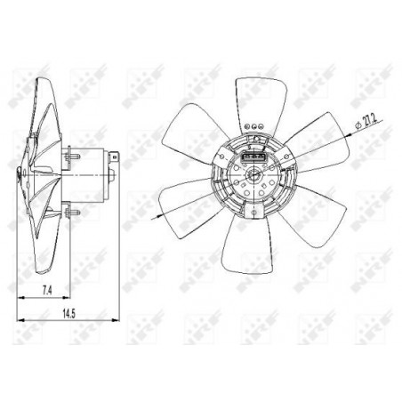 Ventilateur (refroidissement moteur) NRF