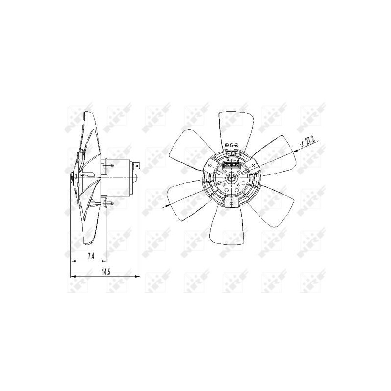 Ventilateur (refroidissement moteur) NRF