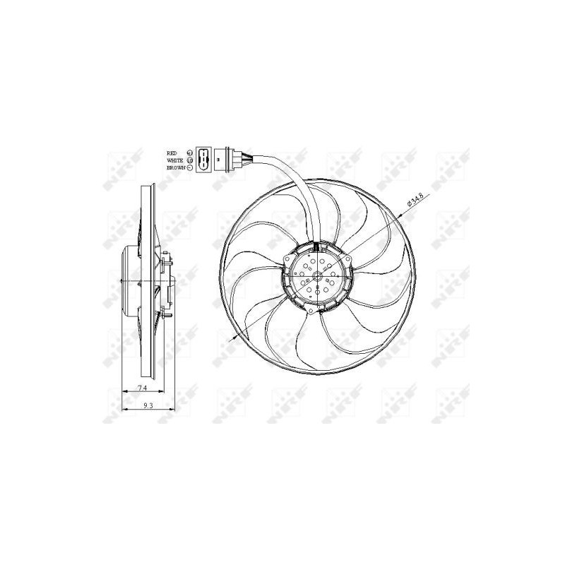 Ventilateur (refroidissement moteur) NRF