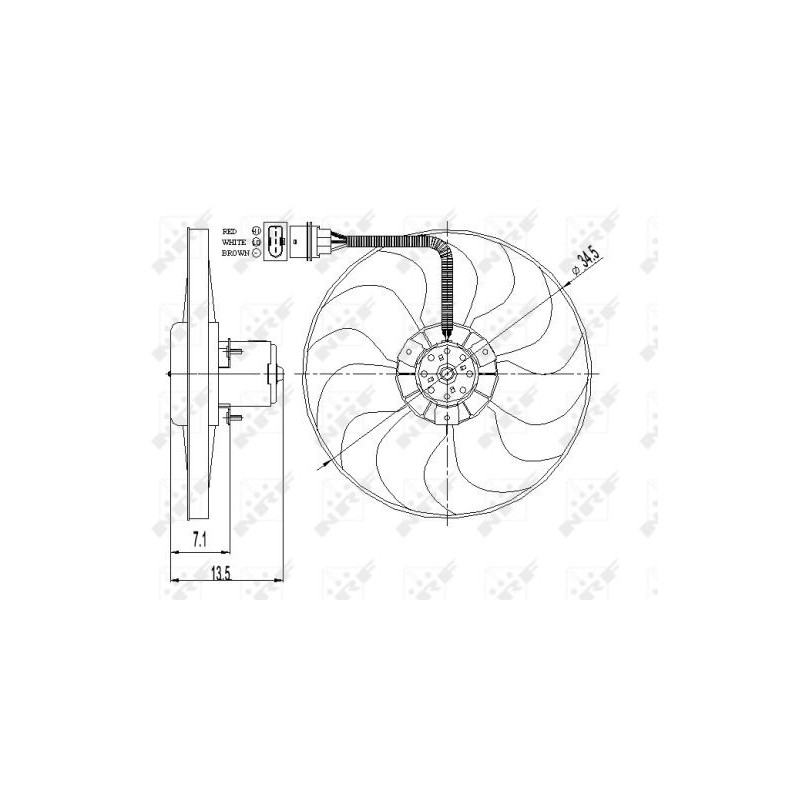 Ventilateur (refroidissement moteur) NRF