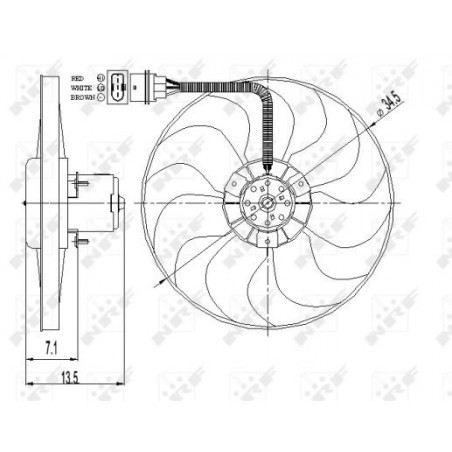 Ventilateur (refroidissement moteur) NRF