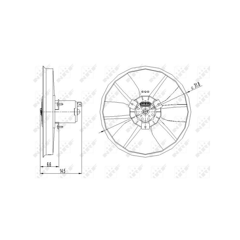 Ventilateur (refroidissement moteur) NRF