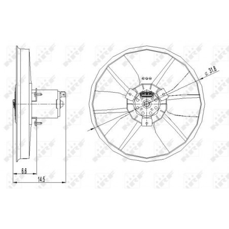 Ventilateur (refroidissement moteur) NRF