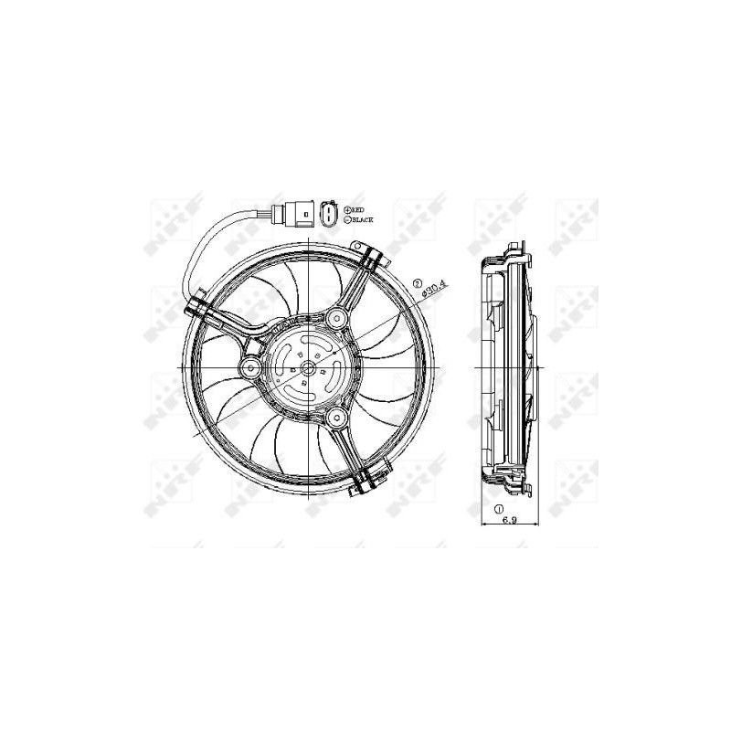 Ventilateur (refroidissement moteur) NRF