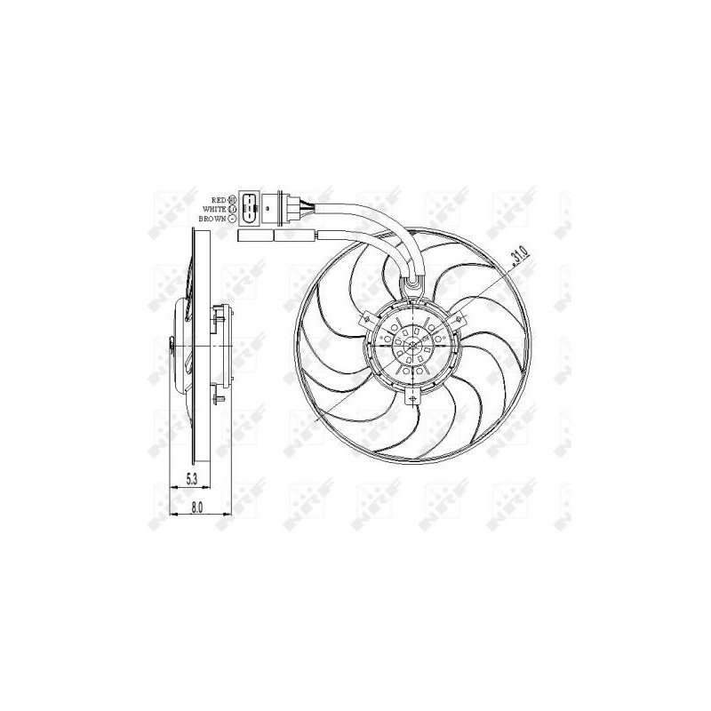 Ventilateur (refroidissement moteur) NRF