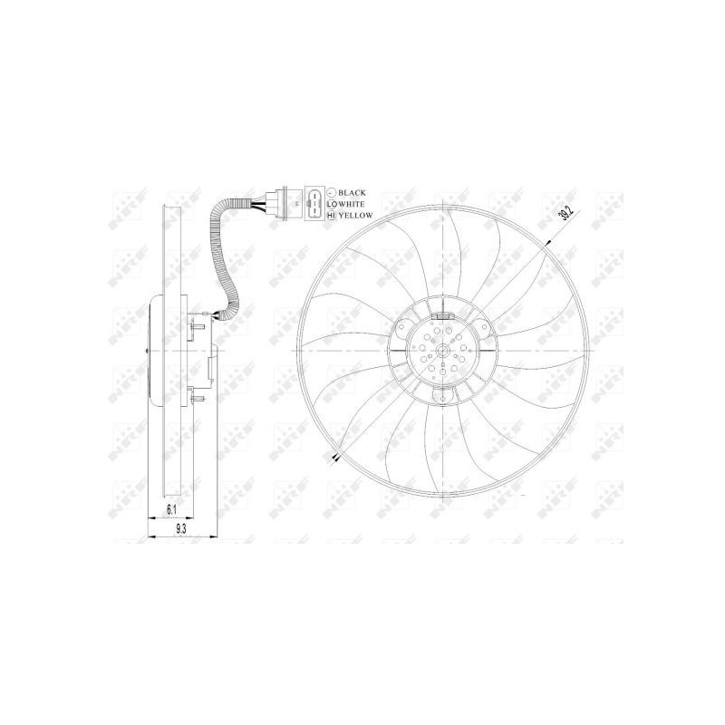 Ventilateur (refroidissement moteur) NRF