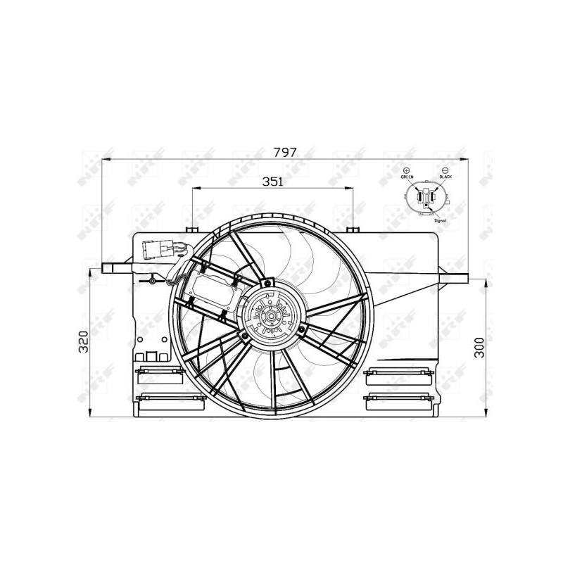 Ventilateur (refroidissement moteur) NRF