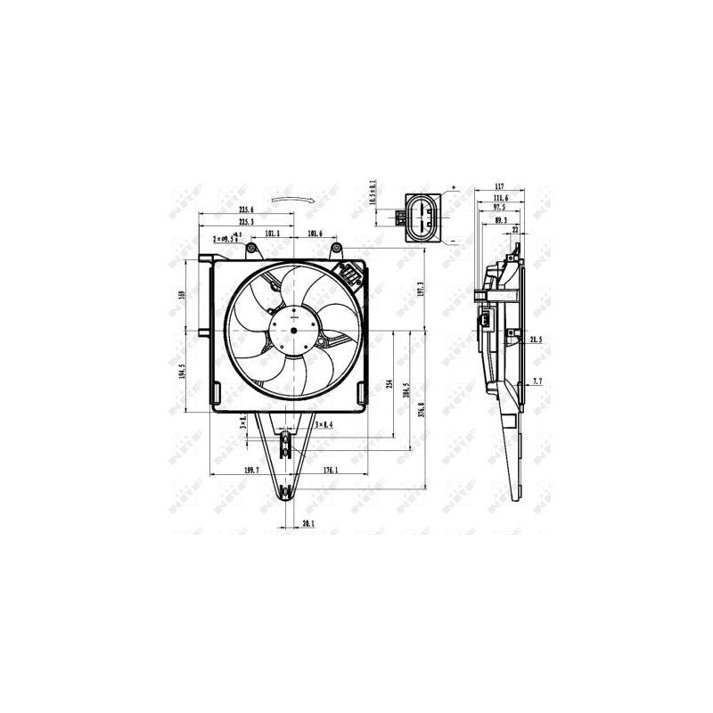 Ventilateur (refroidissement moteur) NRF