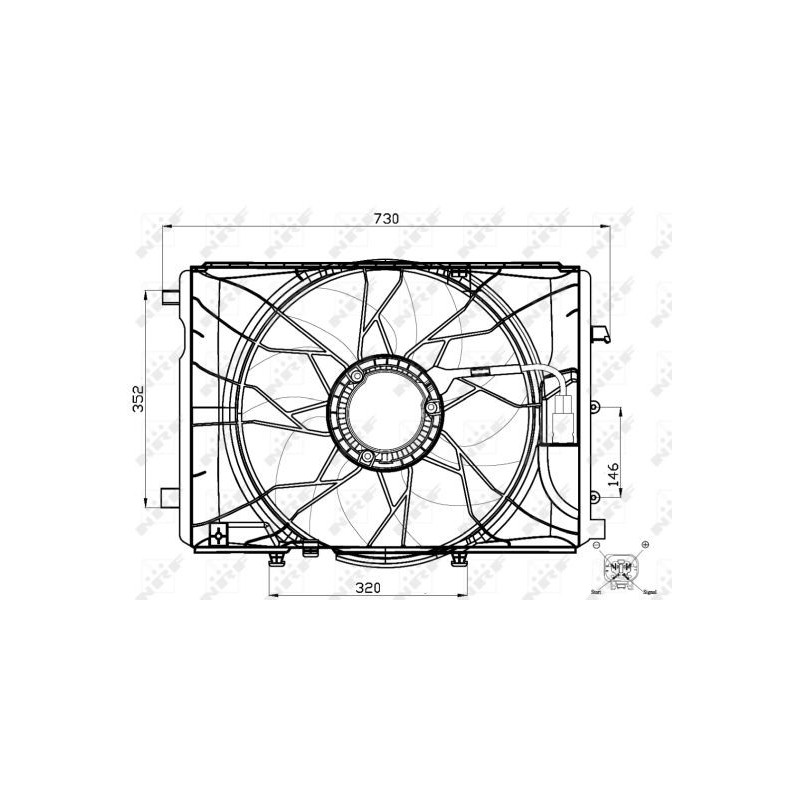 Ventilateur (refroidissement moteur) NRF