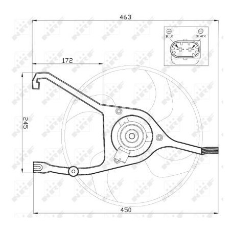 Ventilateur (refroidissement moteur) NRF