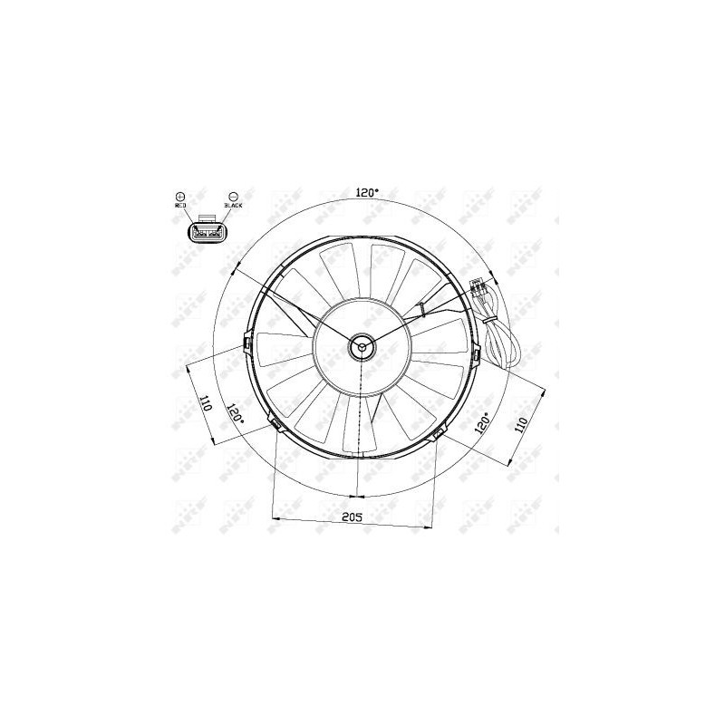 Ventilateur (refroidissement moteur) NRF