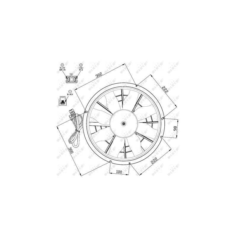 Ventilateur (refroidissement moteur) NRF