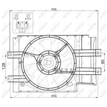 Ventilateur (refroidissement moteur) NRF