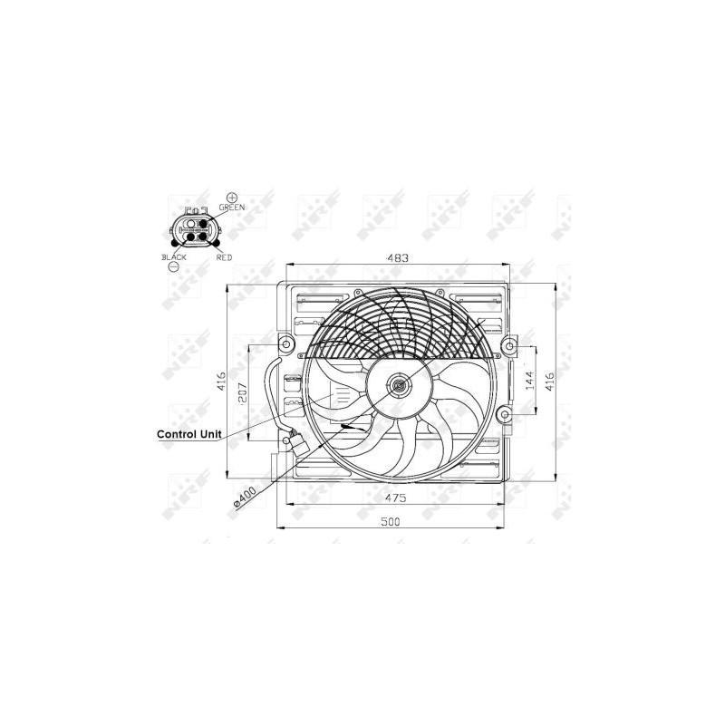 Ventilateur (refroidissement moteur) NRF