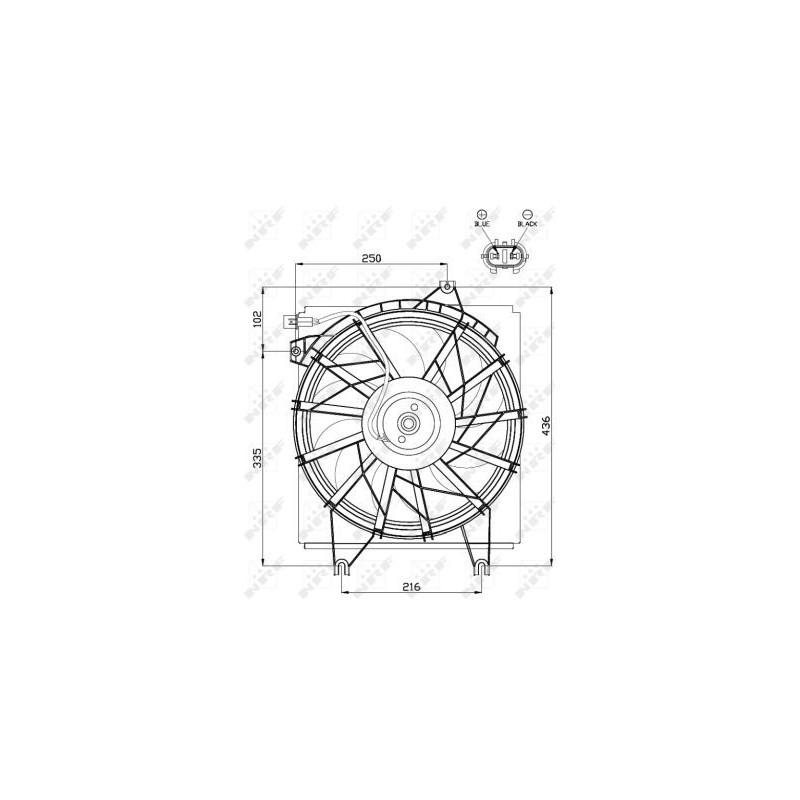 Ventilateur (refroidissement moteur) NRF