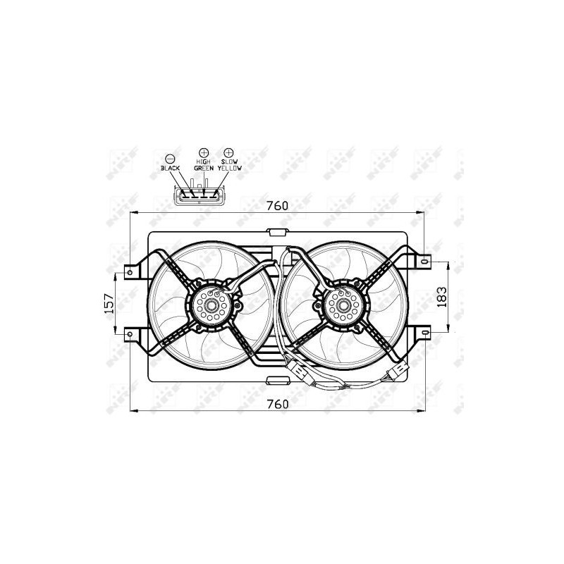 Ventilateur (refroidissement moteur) NRF