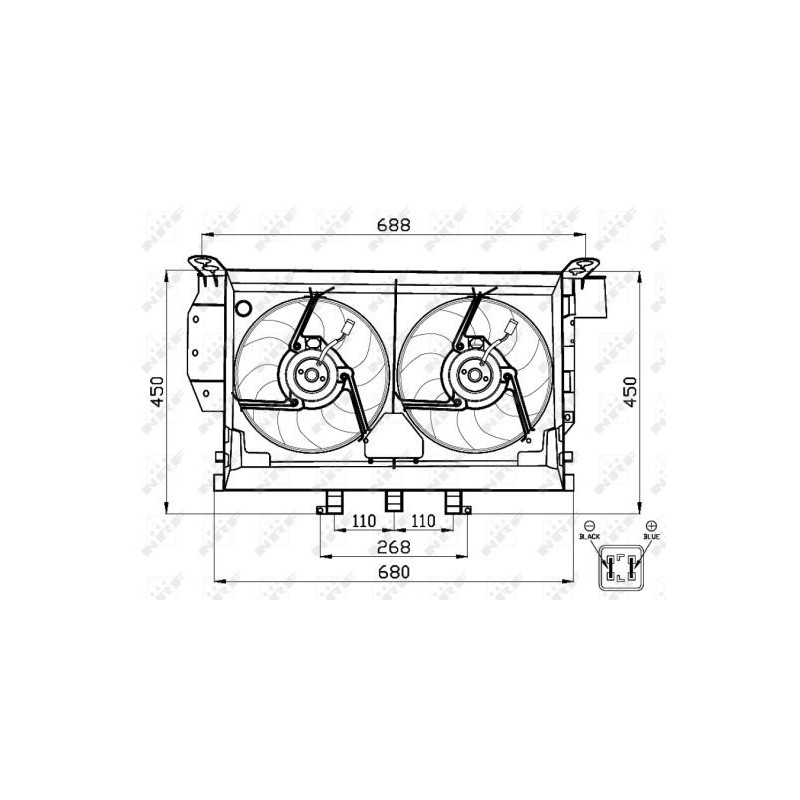 Ventilateur (refroidissement moteur) NRF