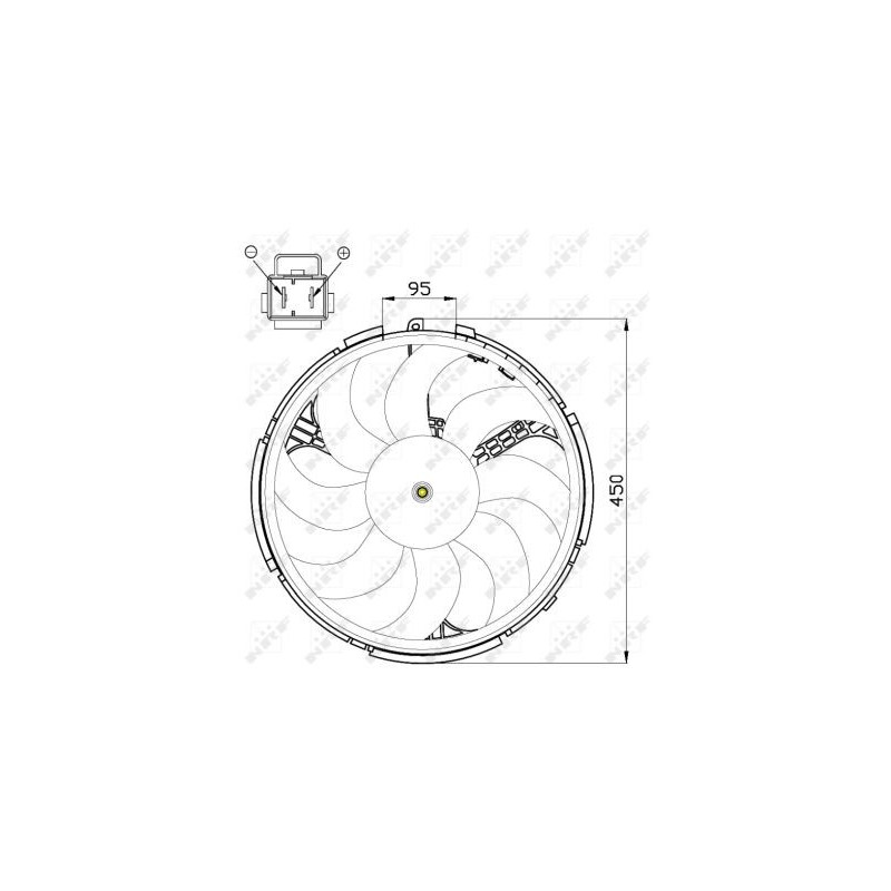 Ventilateur (refroidissement moteur) NRF