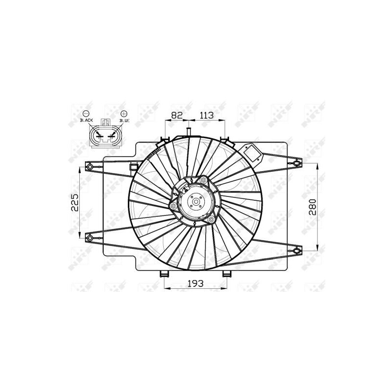 Ventilateur (refroidissement moteur) NRF