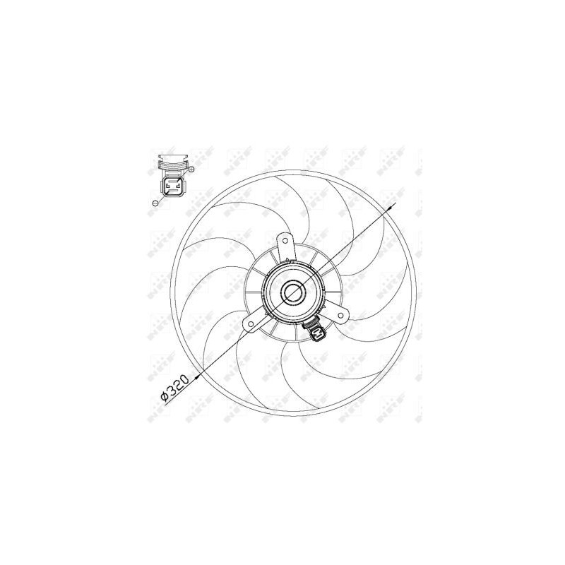 Ventilateur (refroidissement moteur) NRF