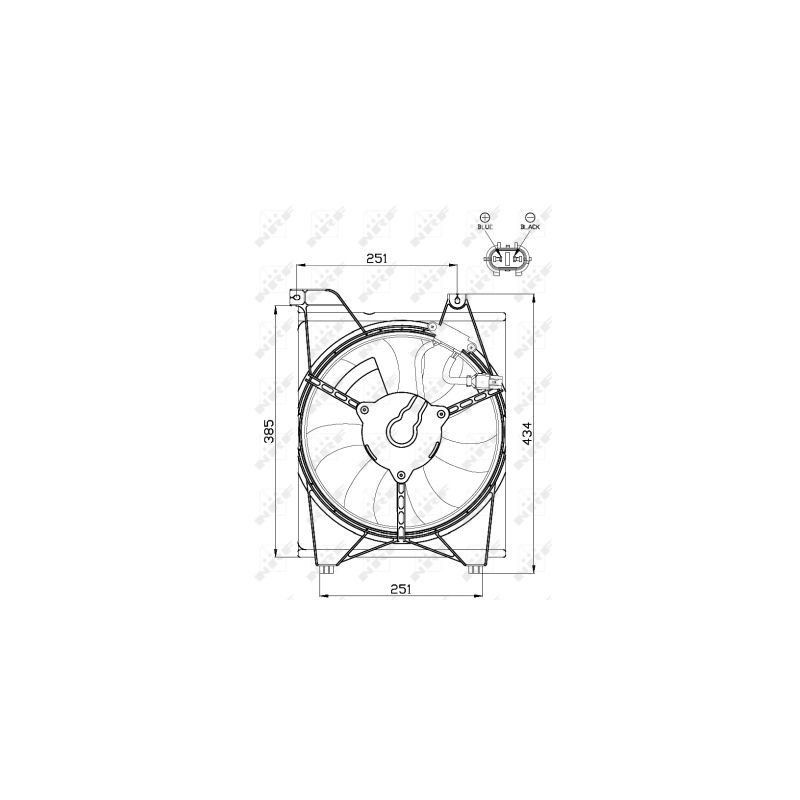 Ventilateur (refroidissement moteur) NRF