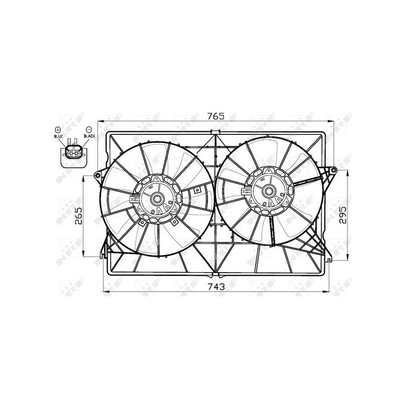 Ventilateur (refroidissement moteur) NRF