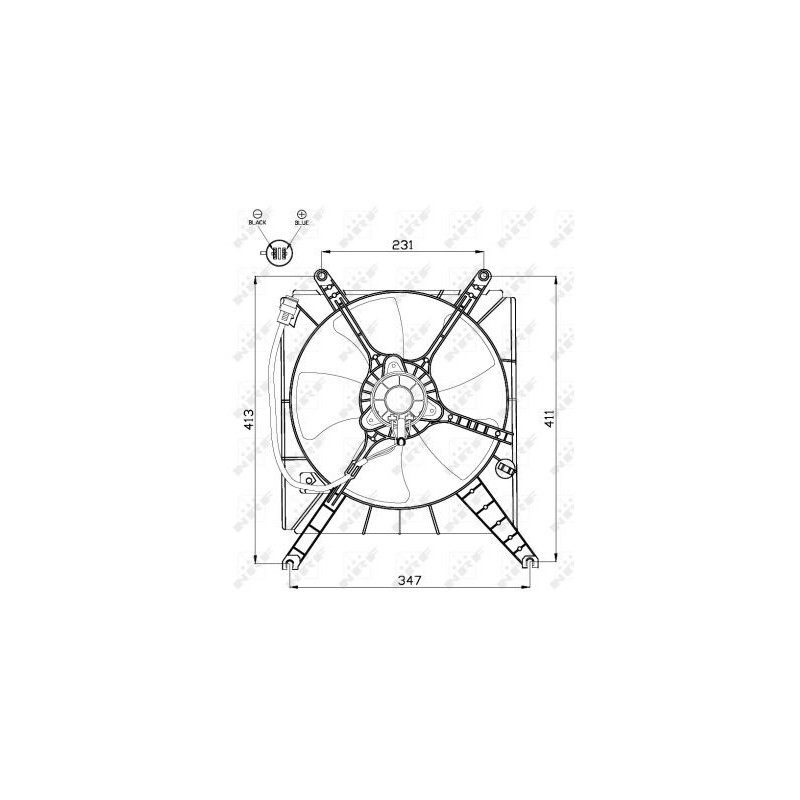 Ventilateur (refroidissement moteur) NRF
