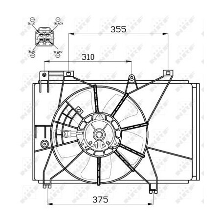 Ventilateur (refroidissement moteur) NRF