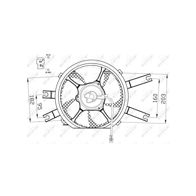 Ventilateur (refroidissement moteur) NRF