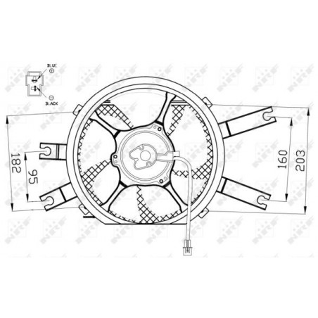 Ventilateur (refroidissement moteur) NRF
