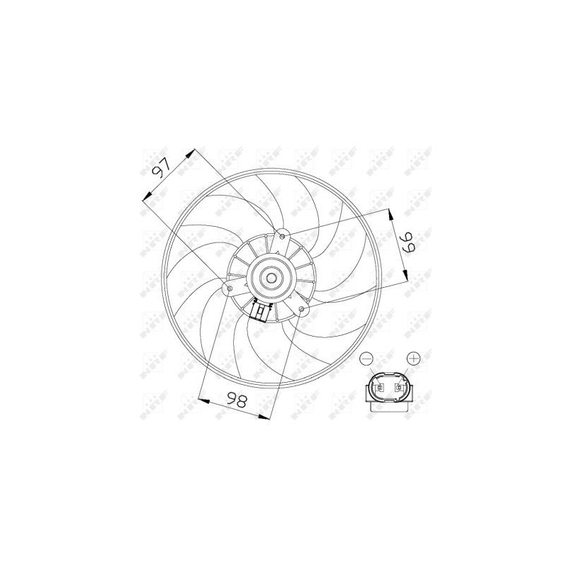Ventilateur (refroidissement moteur) NRF
