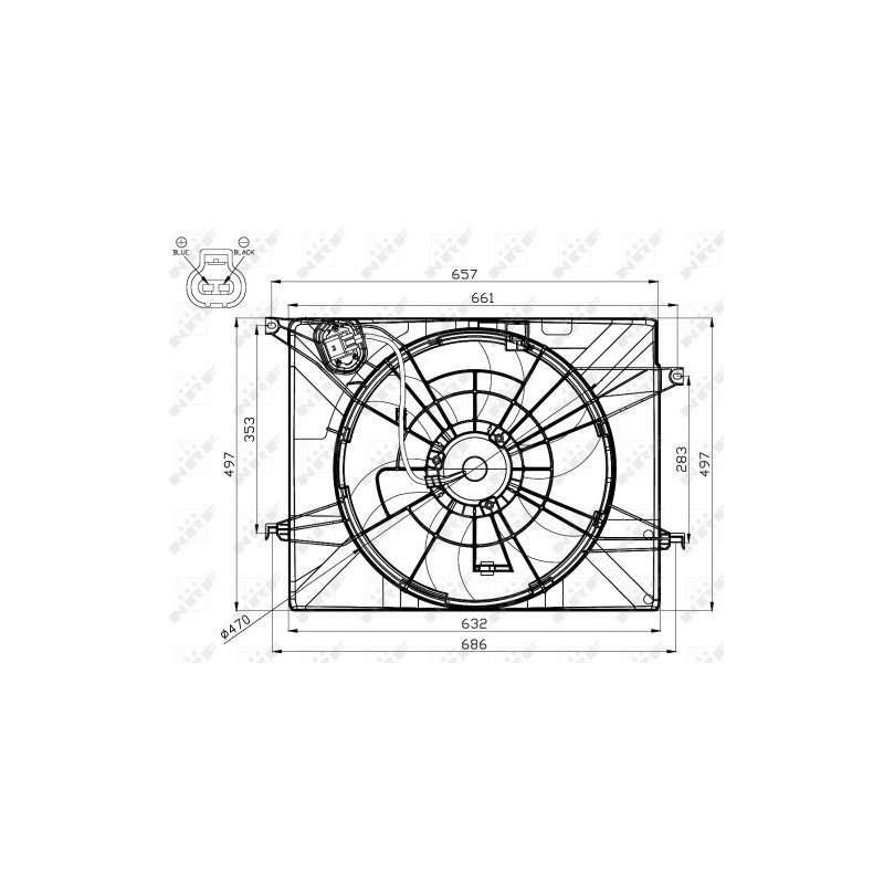 Ventilateur (refroidissement moteur) NRF