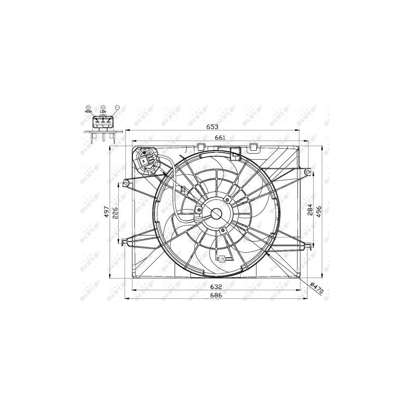 Ventilateur (refroidissement moteur) NRF