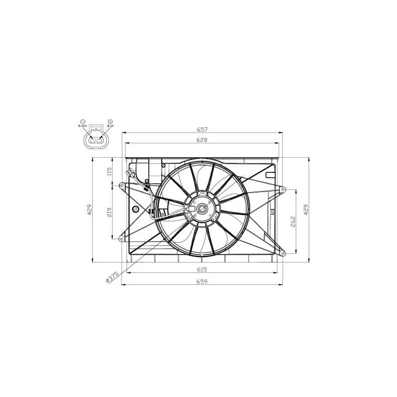 Ventilateur (refroidissement moteur) NRF