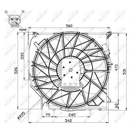 Ventilateur (refroidissement moteur) NRF