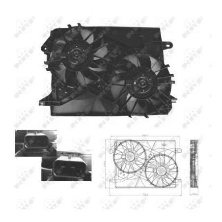 Ventilateur (refroidissement moteur) NRF