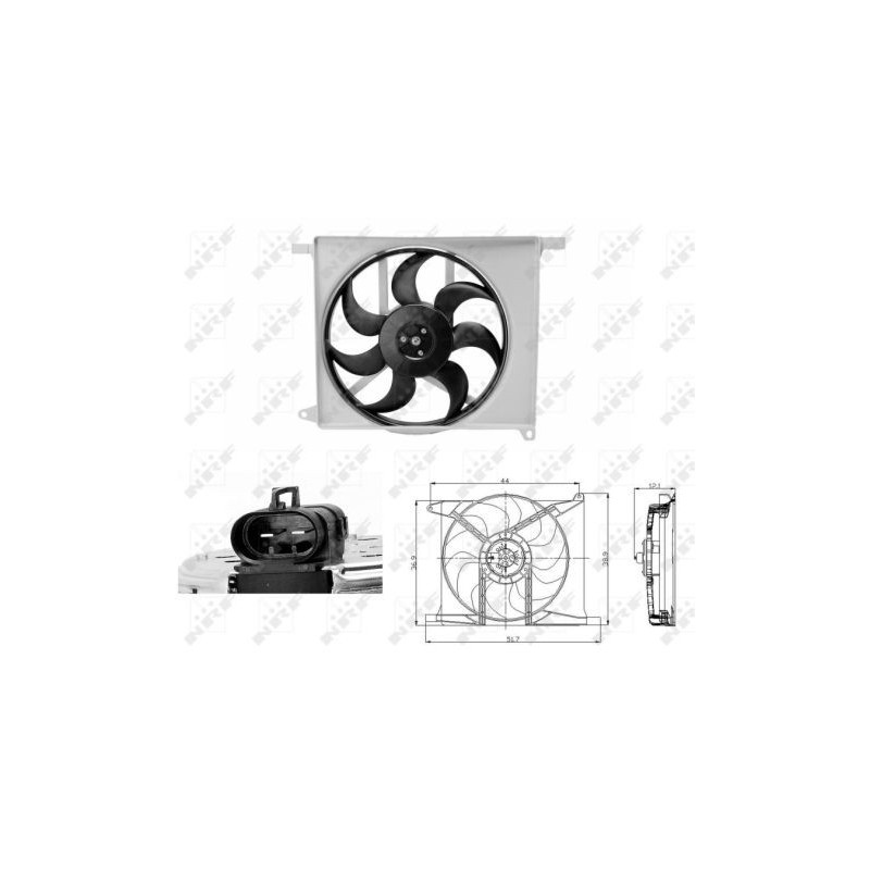 Ventilateur (refroidissement moteur) NRF