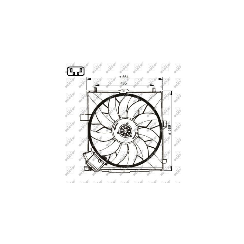 Ventilateur (refroidissement moteur) NRF