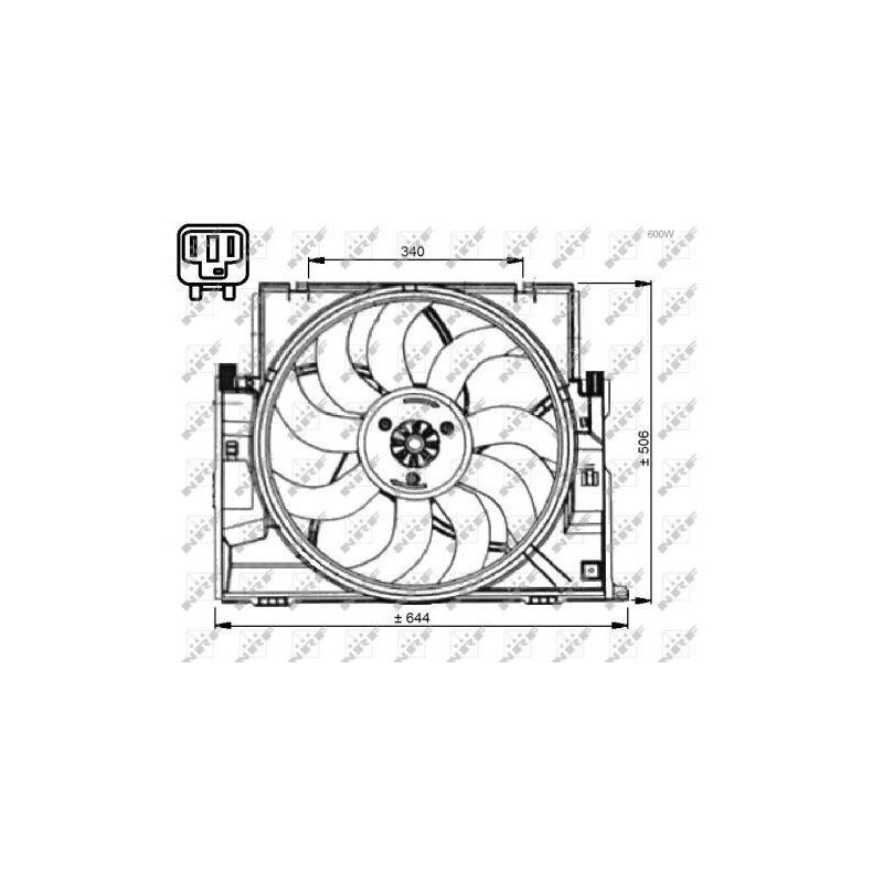 Ventilateur (refroidissement moteur) NRF