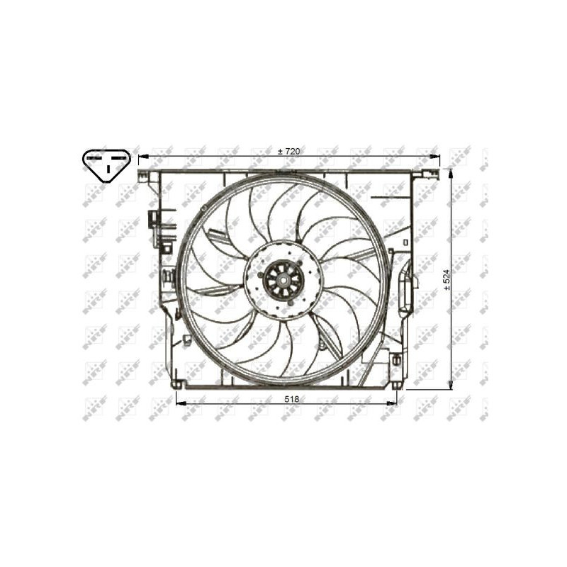 Ventilateur (refroidissement moteur) NRF