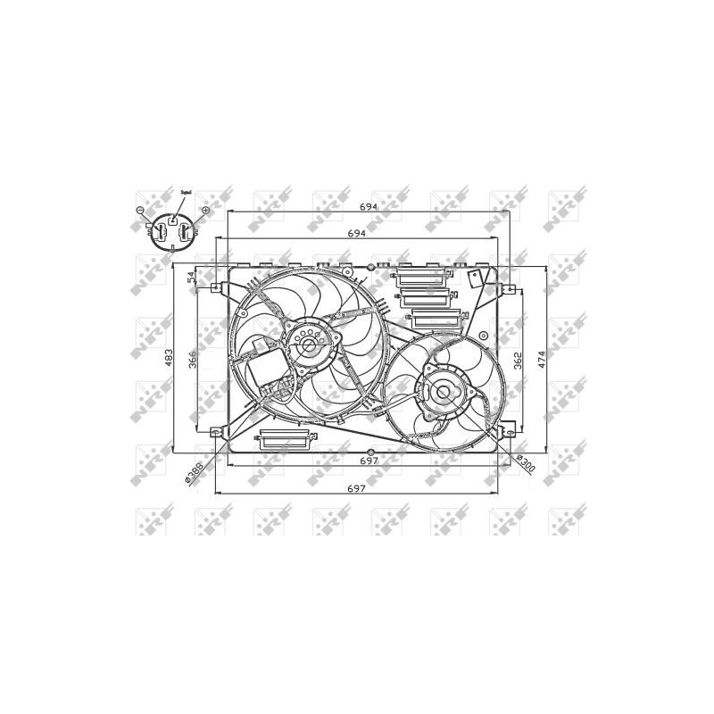 Ventilateur (refroidissement moteur) NRF