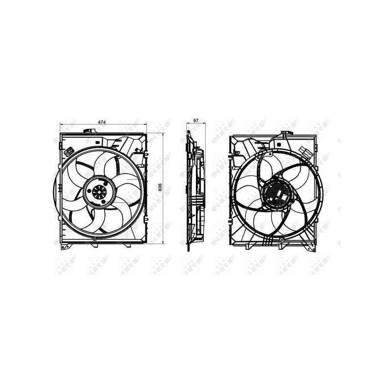 Ventilateur (refroidissement moteur) NRF